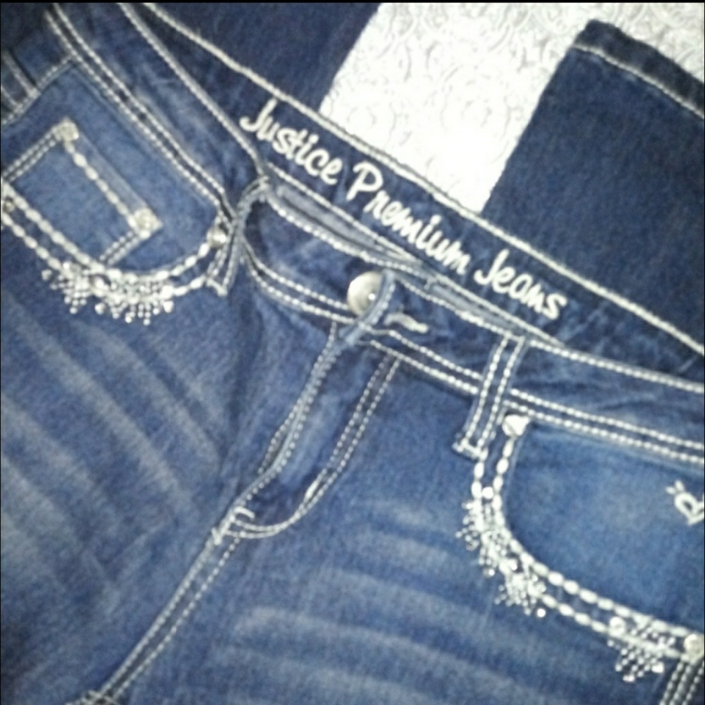 Justice Premium Wide Leg Jeans - Picture 5 of 8